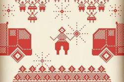 Художница из Беларуси делает традиционную вышивку на тему протестов в стране