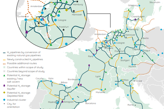 Газотранспортні компанії ЄС представили план водневих мереж