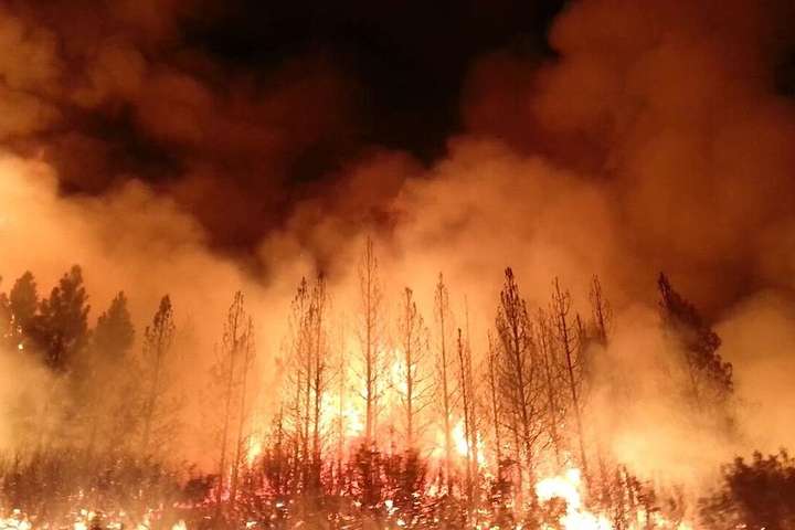 У Каліфорнії знову вирують лісові пожежі