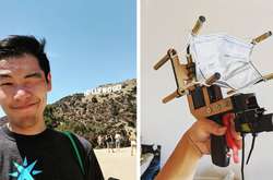 Парень изобрел пневматическое ружье для борьбы с теми, кто не носит масок