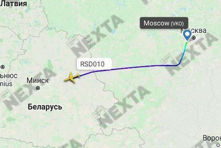 ЗМІ: у Мінську приземлився літак ФСБ Росії