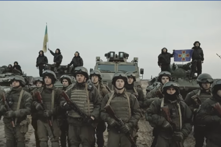 Нацгвардійці з фронту привітали Україну з Днем незалежності (відео)