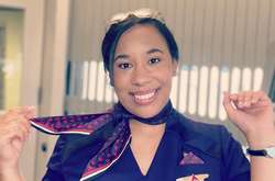 Американская стюардесса Брианна Бернетт