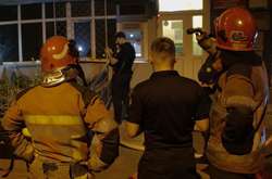 На місці пожежі в банку працювали рятувальники та правоохоронці