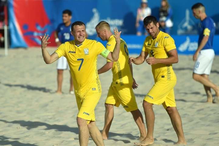 Збірна України розгромила французів у грі за медаль Суперфіналу Євроліги з пляжного футболу 