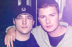 Певец Андрей Данилко с российским певцом Юрием Шатуновым