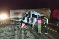 DAF на зустрічній смузі зіткнувся з мікроавтобусом Mercedes-Benz Sprinter