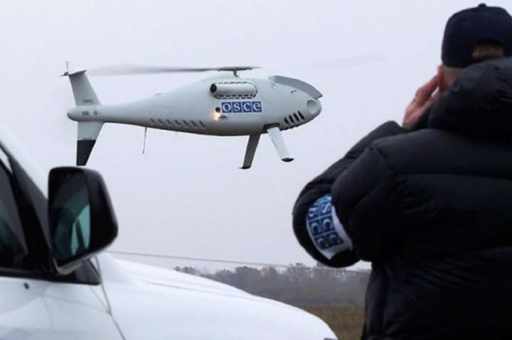 Безпілотник ОБСЄ зафіксував біля лінії зіткнення на Донбасі важке озброєння окупантів