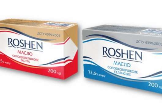 Компанія Roshen почала виробляти вершкове масло