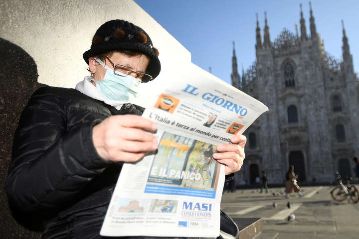 В Італії за добу виявили 2,5 тис. нових хворих на коронавірус