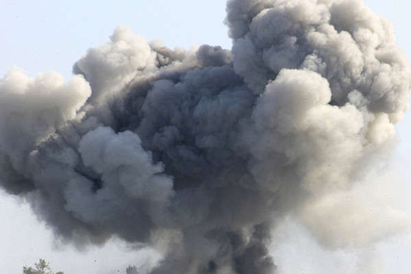 Потужні вибухи в Степанакерті потрапили на відео