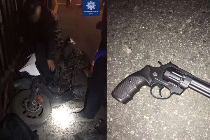 У Києві чоловік на мотоциклі відкрив стрілянину по перехожих (відео)