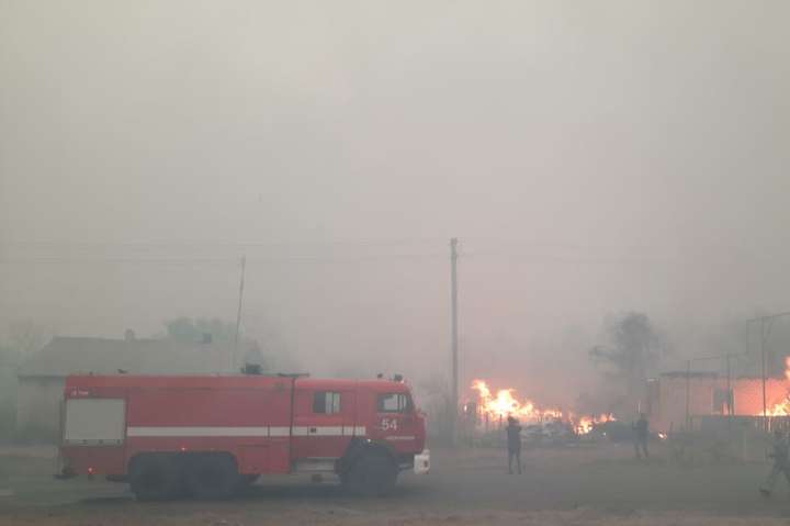 Пожежі на Луганщині: ліквідовано вісім осередків займання