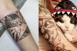 Фото самых крутых татуировок с котиками, которые захочется повторить