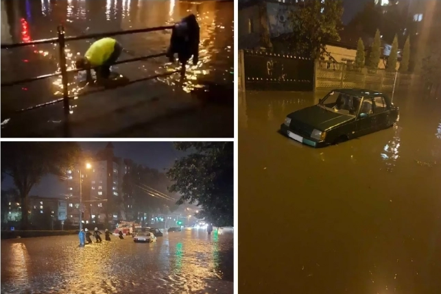 Злива у Тернополі: за пару годин вулиці і будинки міста затопило 