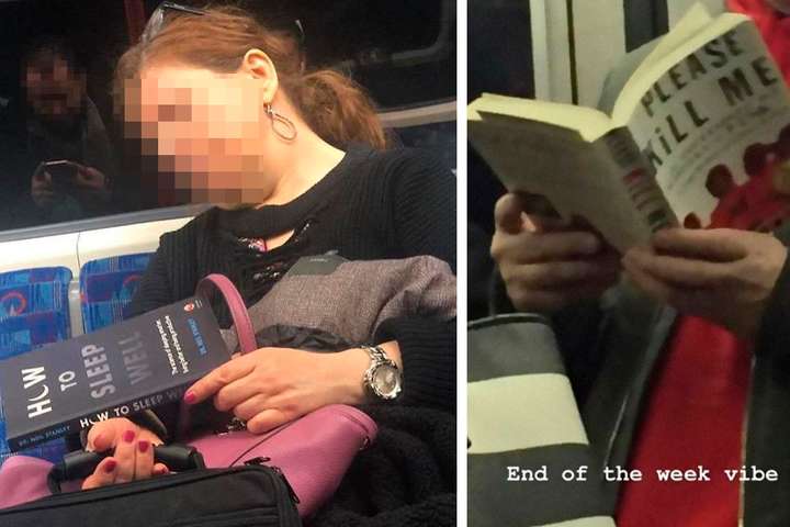 Этих пассажиров метро застали за чтением очень странных книг (фото)