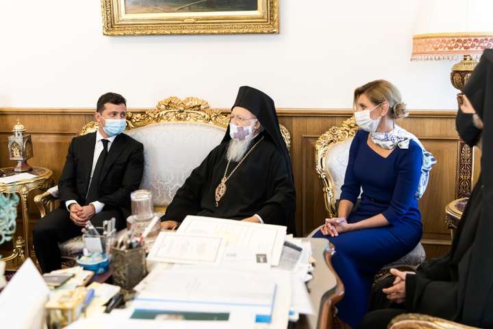 В Турция прошла встреча четы Зеленских  и Вселенского Патриарха 
