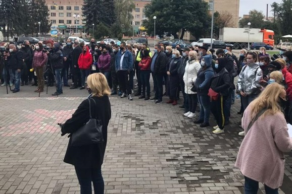 На Черкащині протестують проти «червоної» зони карантину