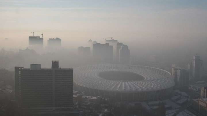 В Киеве снова загрязнение воздуха выше нормы