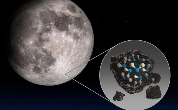 NASA знайшла воду на сонячному боці Місяця