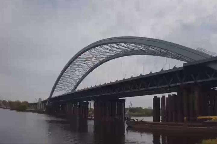 Кличко показав, як триває будівництво Подільського мосту (відео)