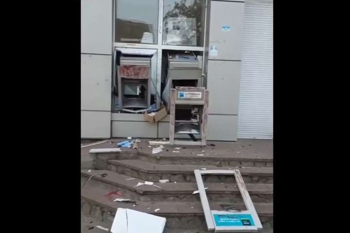Пограбування банкоматів на Київщині: з’явилося відео моменту підриву