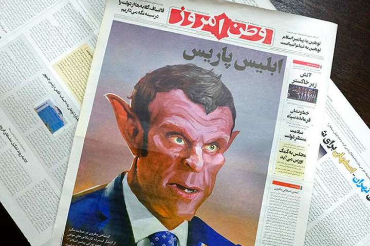 Іранська газета зробила з Макрона диявола