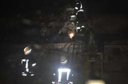 Сталося загорання внутрішньої теплоізоляції стін будівлі