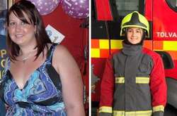 Девушка похудела на 38 кг, чтобы исполнить мечту детства и стать пожарным (фото)