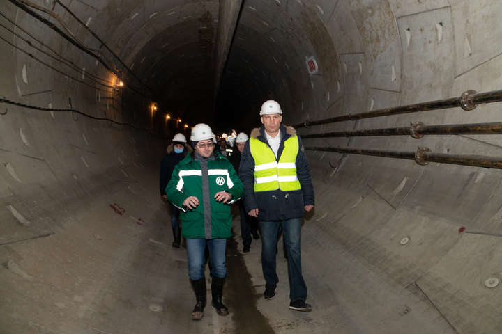 Кличко перевірив, як просувається будівництво метро на Виноградар (фото, відео)