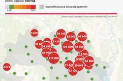 Радіаційний фон стрибав у сотні, а то й тисячі разів на майже всіх вимірювальних постах у зоні відчуження