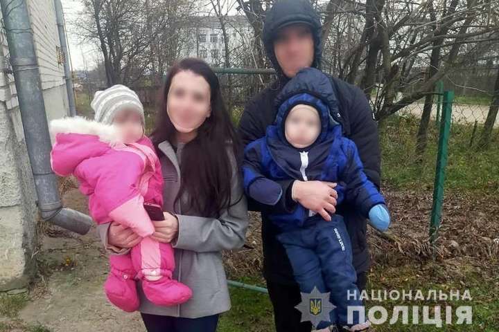 Зниклу на Київщині жінку з двома дітьми поліція знайшла на Волині