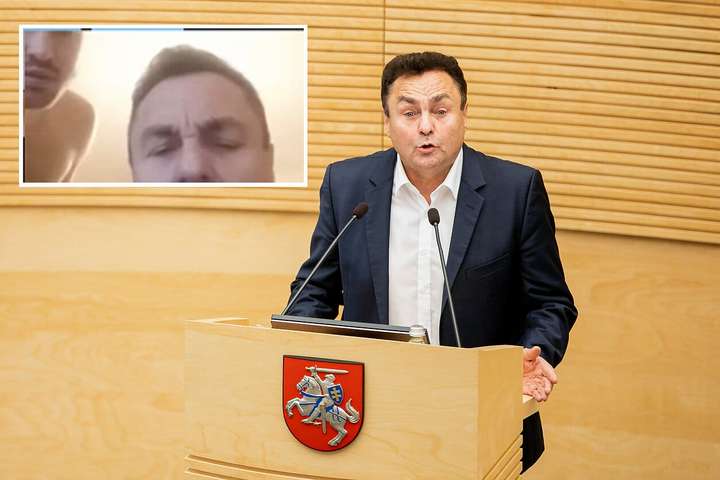 Литовський депутат, який виступав проти сексменшин, «засвітився» з оголеним чоловіком 