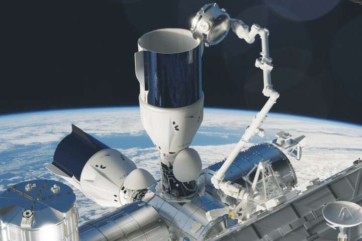 Вантажний корабель SpaceX пристикувався до Міжнародної космічної станції