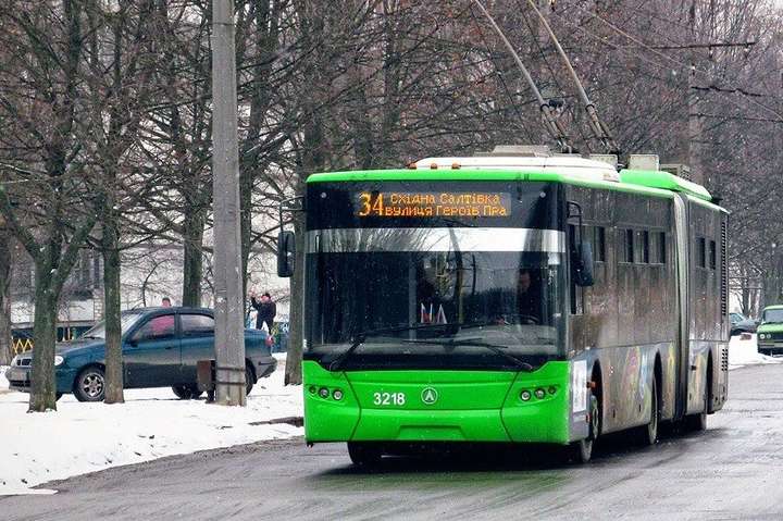 У Харкові через негоду зупинилися тролейбуси