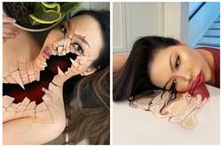 Визажистка создает макияжи-иллюзии на своем теле. Выглядит очень жутко (фото)