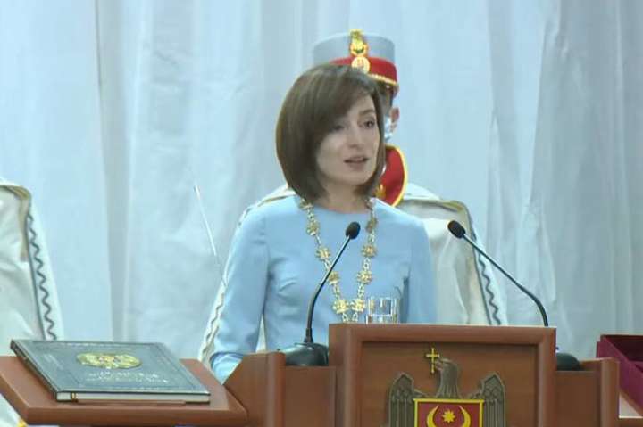 Санду розповіла про перші кроки на посаді президентки Молдови