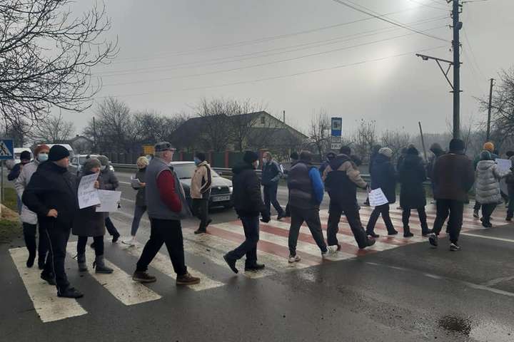На Івано-Франківщині протестували через високі ціни на газ (відео)