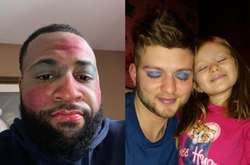 Курьезные фото отцов, которые осмелились посетить салоны красоты своих дочек