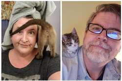 Флешмоб: в сети показывают фото котиков, которые обожают сидеть на плечах у хозяев