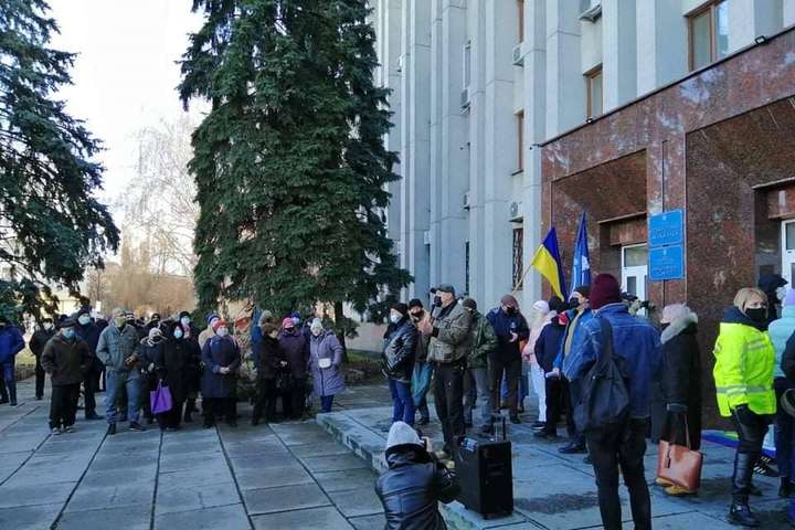 Сьогодні на Полтавщині та Буковині протестували проти високих тарифів на газ 