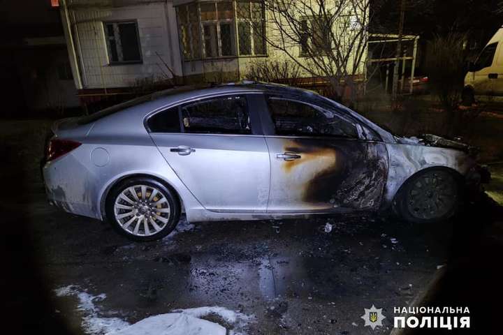 Підпал автівки колишньої голови Коцюбинського: поліція повідомила деталі