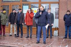 Мер Івано-Франківська разом із громадянами протестували проти високих тарифів (відео)