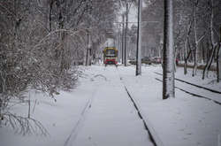 В Одесі через снігопад працює тільки половина трамваїв
