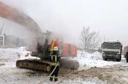 Вогонь знищив кабіну машиніста екскаватора