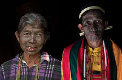 Женщины Мьянмы спасаются от похищений с помощью тату на все лицо (фото)