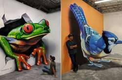 Художник из Мексики рисует потрясающие 3D-граффити, способные обмануть глаза и мозг