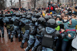  Акции протеста в поддержку Навального в центре Москвы 