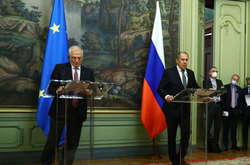 Верховний представник ЄС з питань закордонних справ і політики безпеки Жозеп Боррель у Москві зустрівся з главою МЗС Росії Сергієм Лавровим