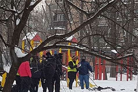 Смертельний вибух на дитячому майданчику в Києві: загинув чоловік (відео)